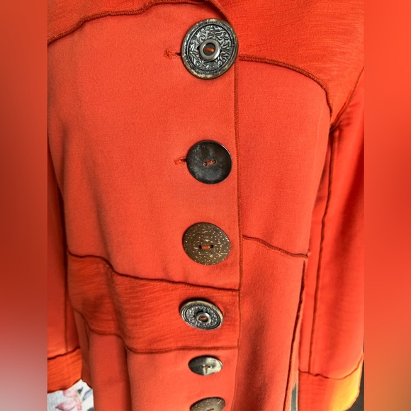 Neon Buddha Vibrant Orange Blazer - Picture 4 of 8